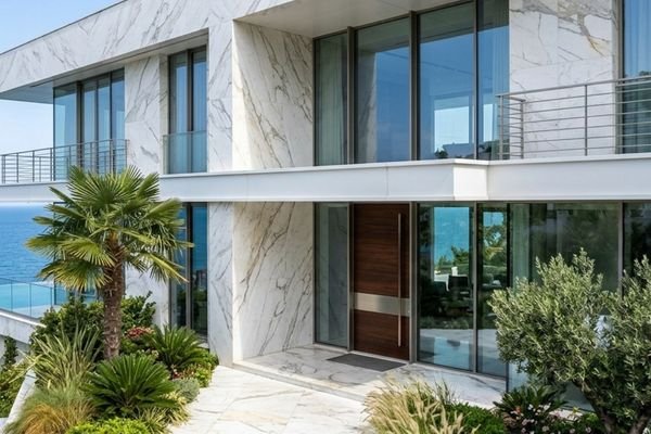 Alaçam villa mermer kaplama